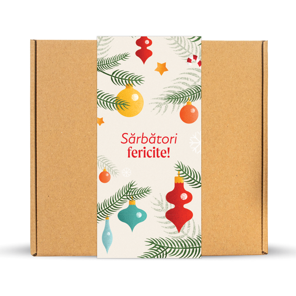 Ambalaj cadou "Sărbători fericite!"