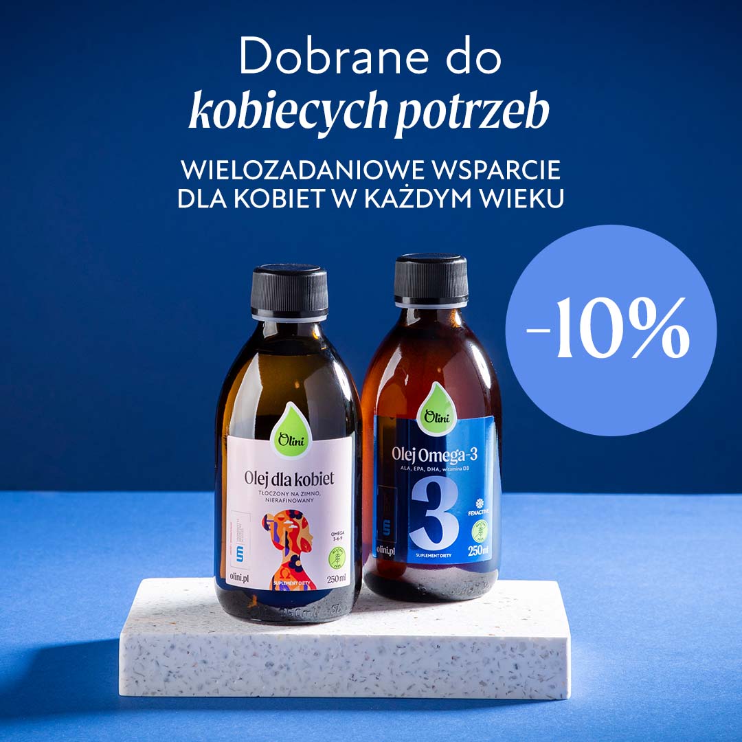 Omega-3 + polifenole, witaminy, probiotyki
