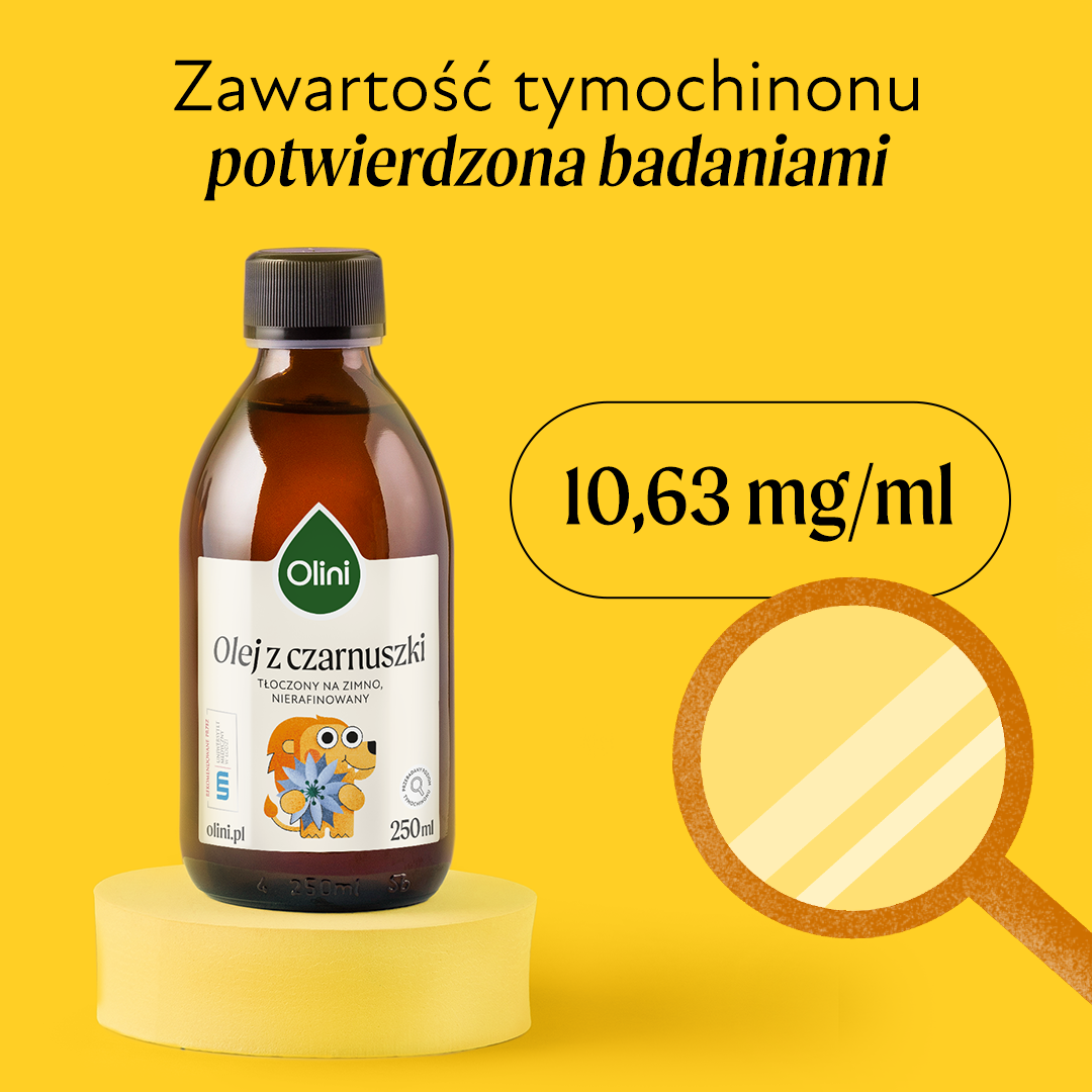 Olej z czarnuszki dla dzieci Olini