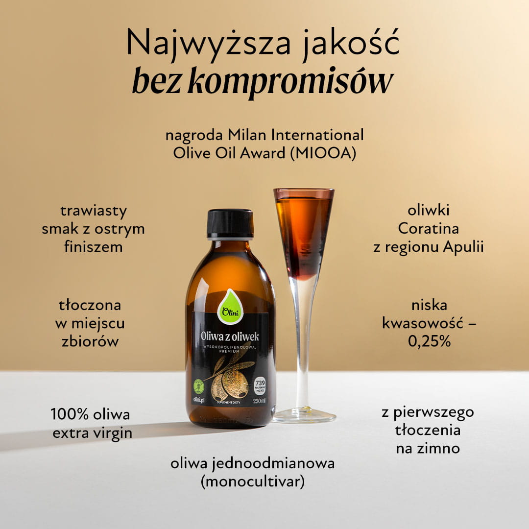 Oliwa z oliwek wysokopolifenolowa Olini