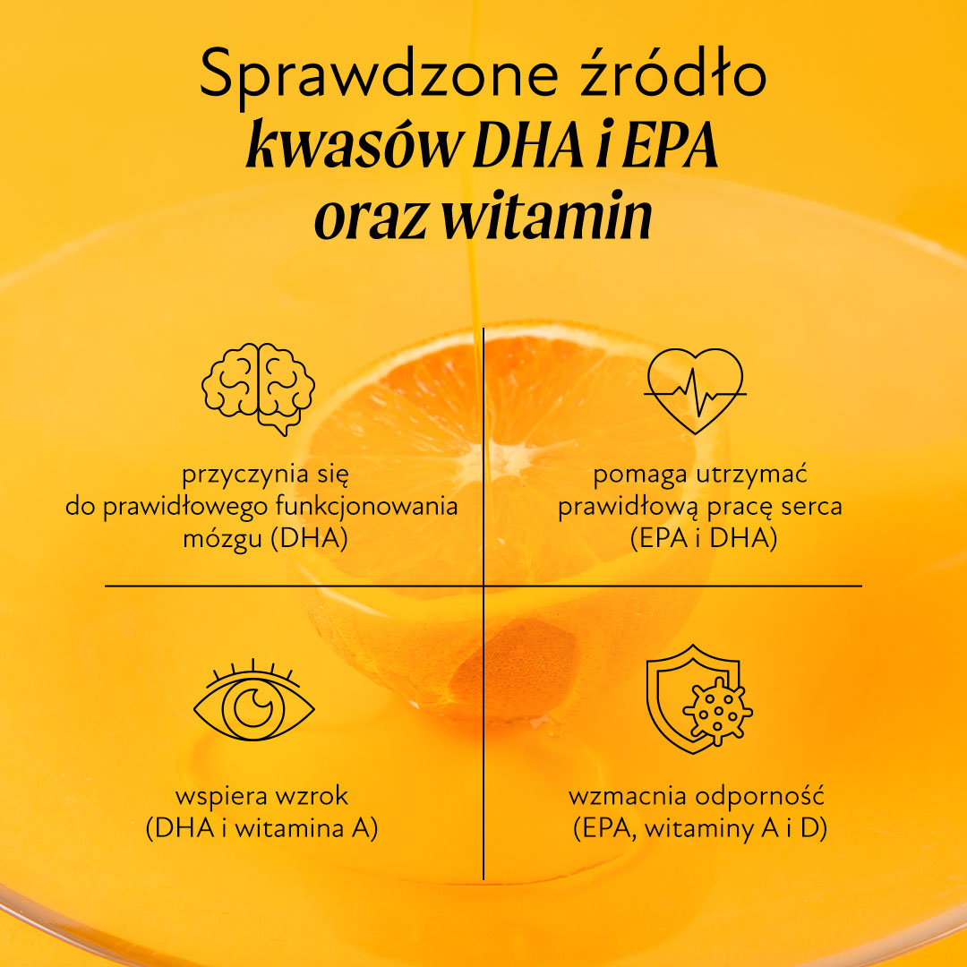 Tran o smaku pomarańczowym Olini