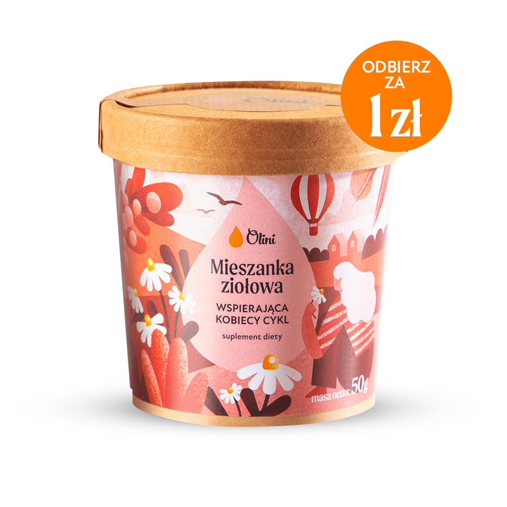Mieszanka ziołowa wspierająca kobiecy cykl Olini