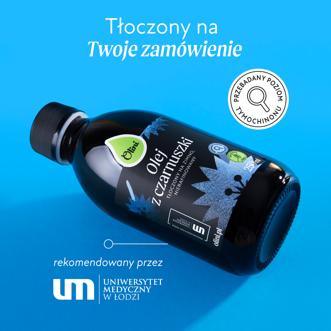 Olej z czarnuszki Olini tłoczony na zimno