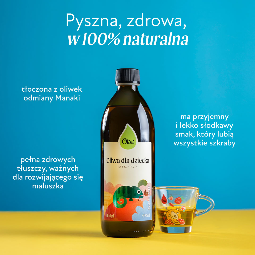 Oliwa z oliwek dla dzieci Olini