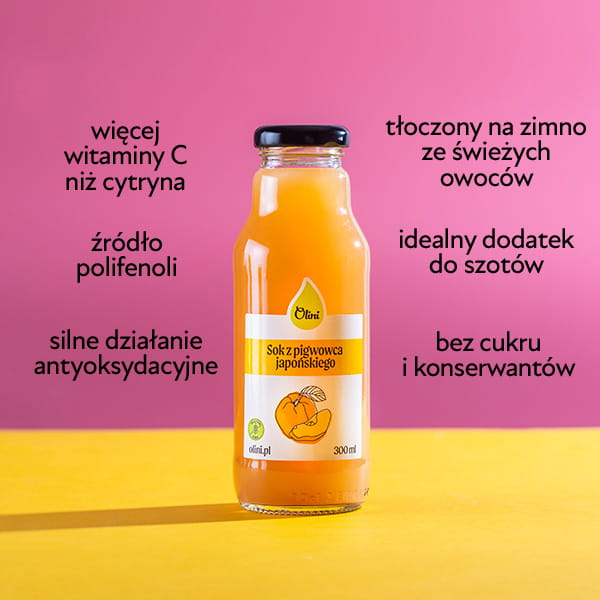 Sok z pigwowca japońskiego Olini