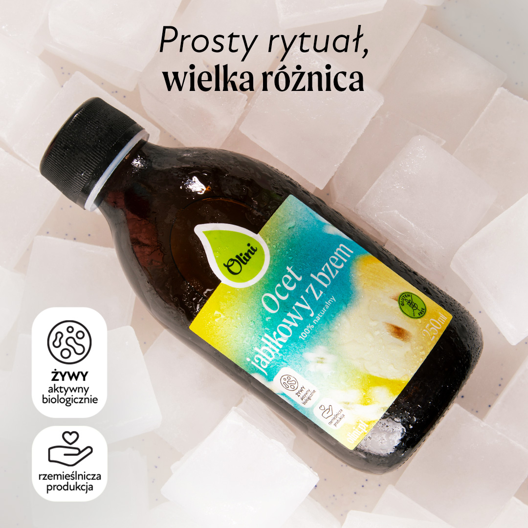 Ocet jabłkowy z kwiatem bzu Olini
