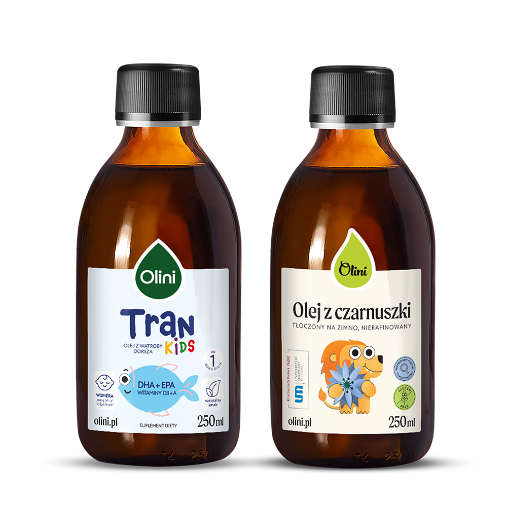 Tran z olejem z czarnuszki dla dzieci