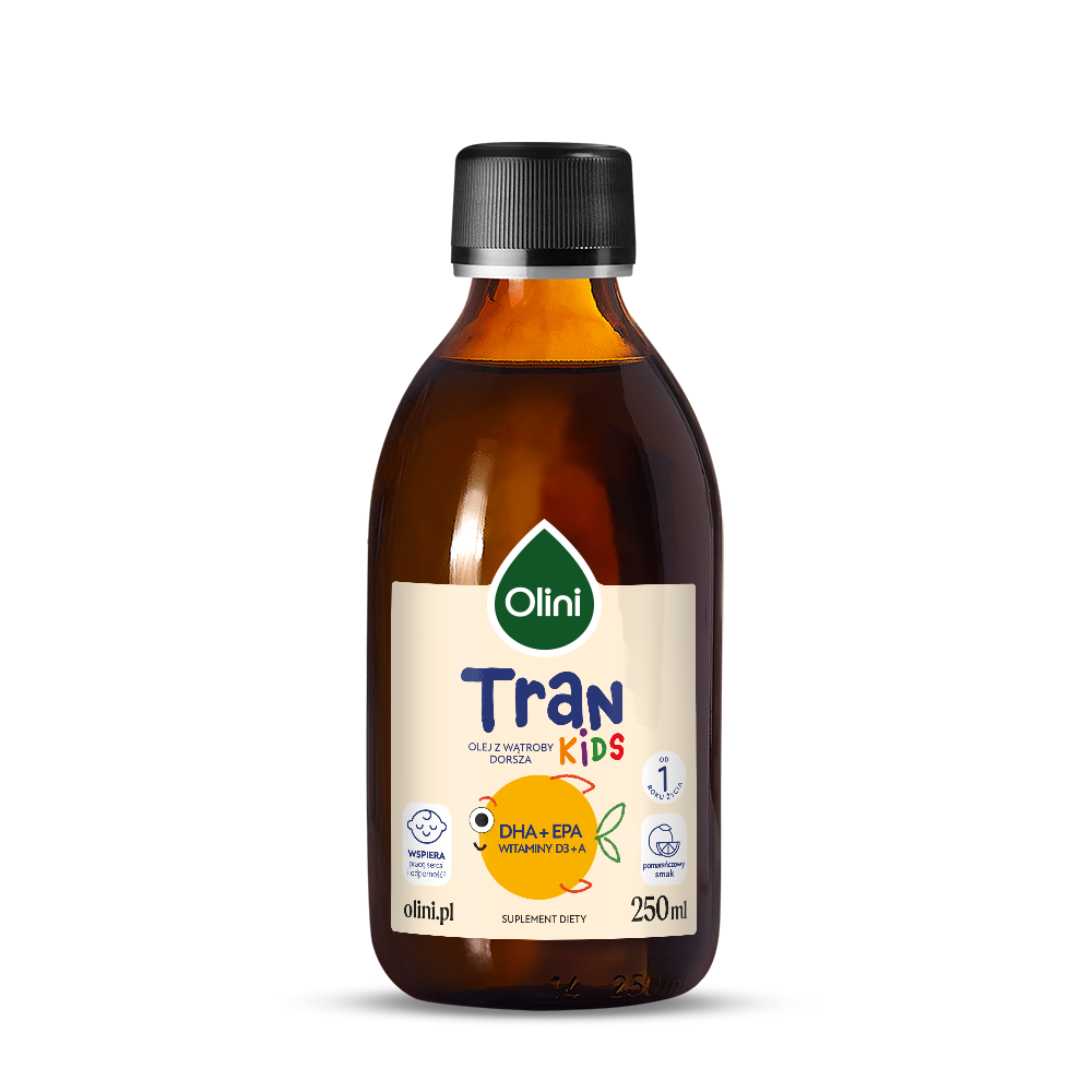 Tran o smaku pomarańczowym Olini