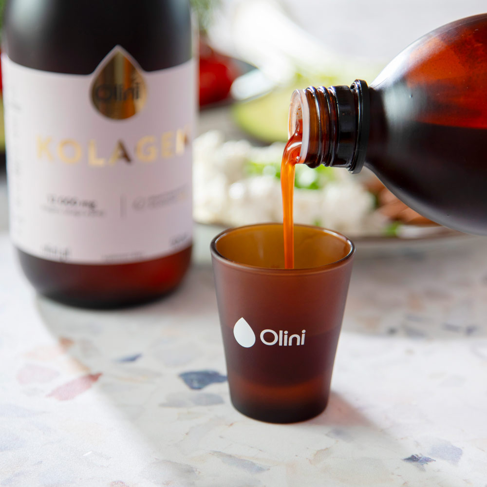 Szklaneczka do picia kolagenu