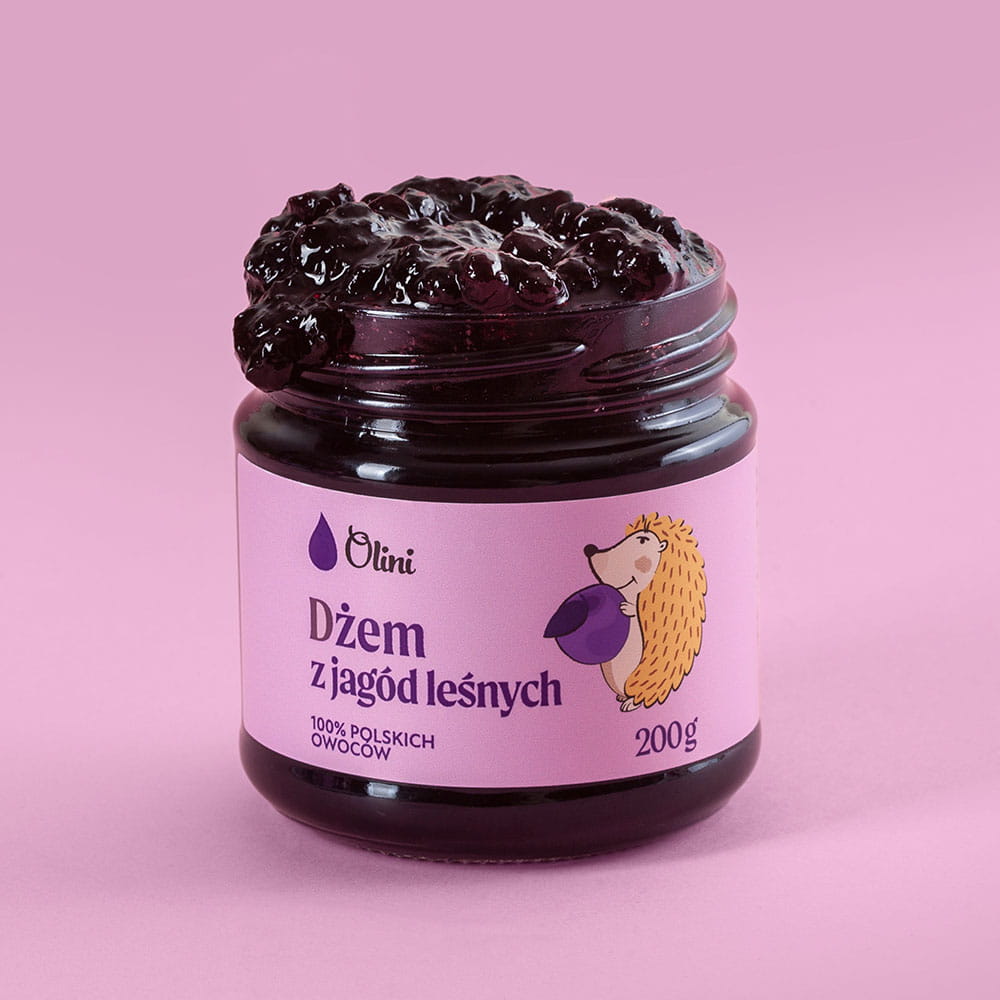 Dżem z jagód leśnych dla dzieci Olini
