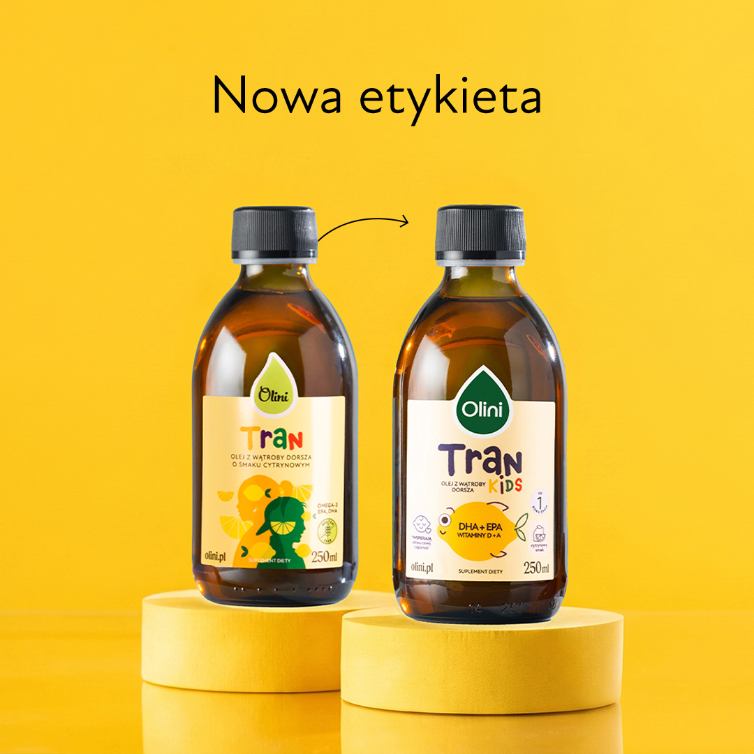 Tran o smaku cytrynowym Olini