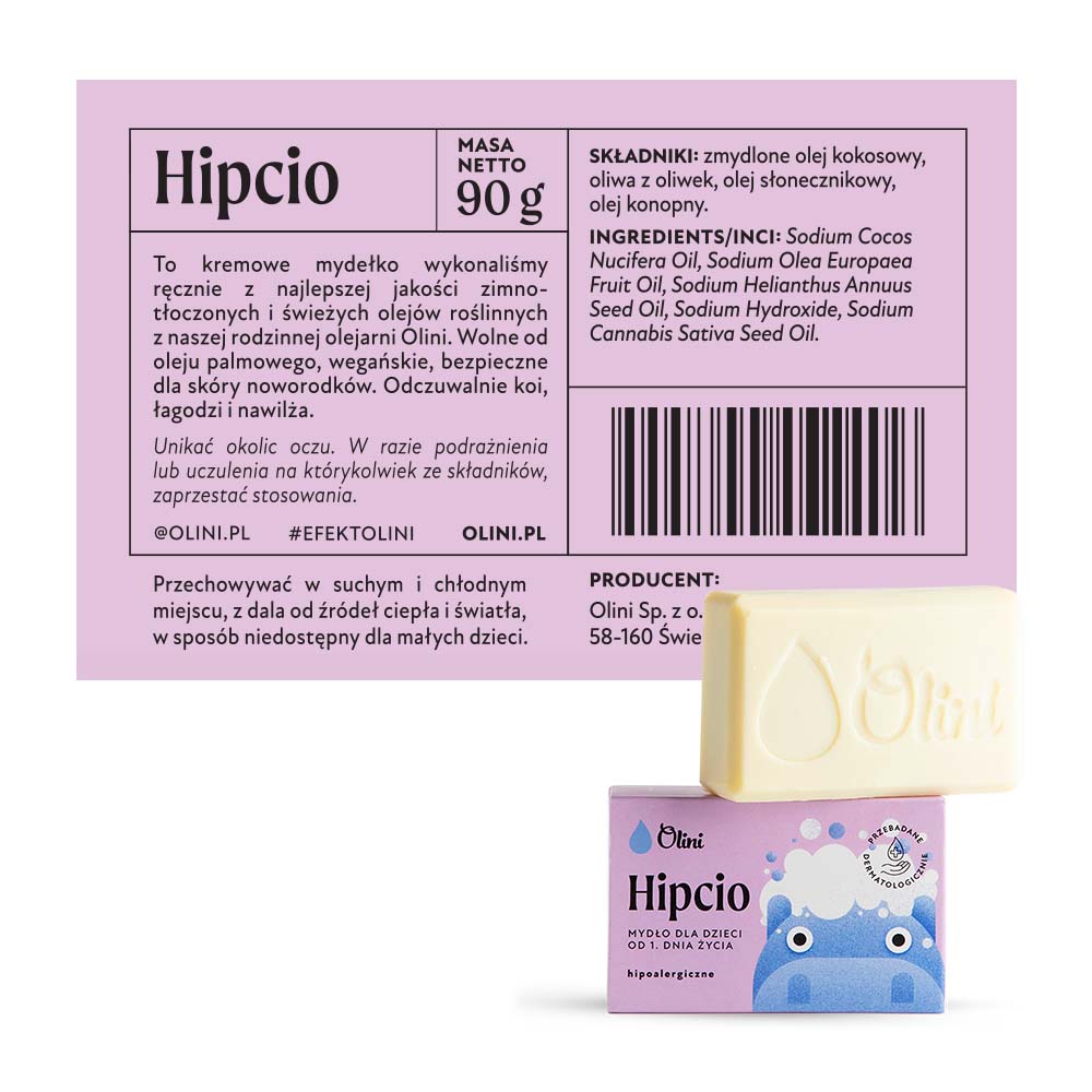 Hipcio – mydło dla dzieci i niemowląt