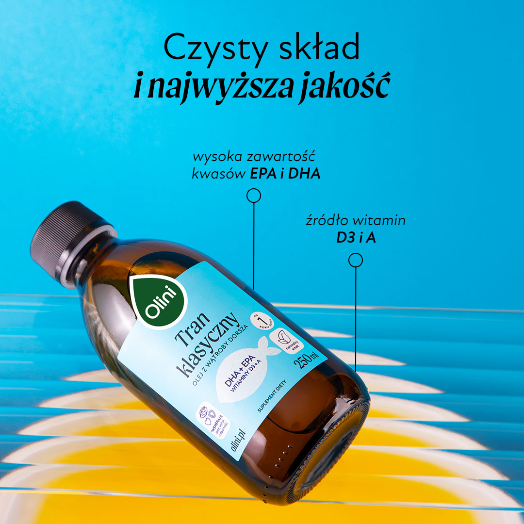 Tran z wątroby dorsza Olini