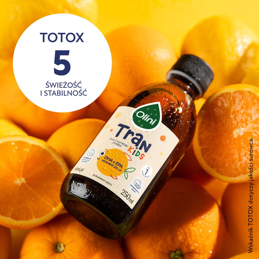 Tran o smaku pomarańczowym Olini