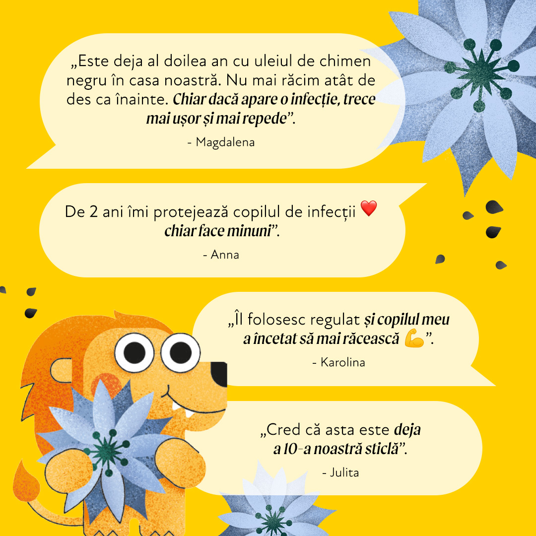 Ulei de chimen negru pentru copii Olini