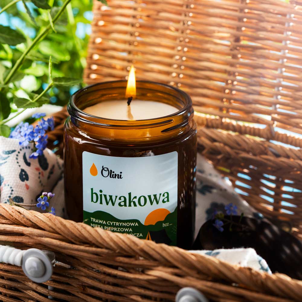 Świeca sojowa Biwakowa Olini