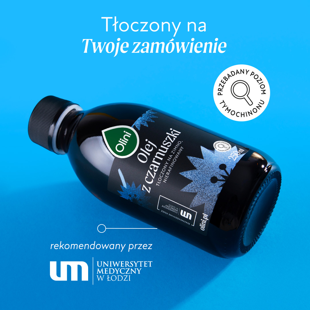 Olej z czarnuszki Olini tłoczony na zimno