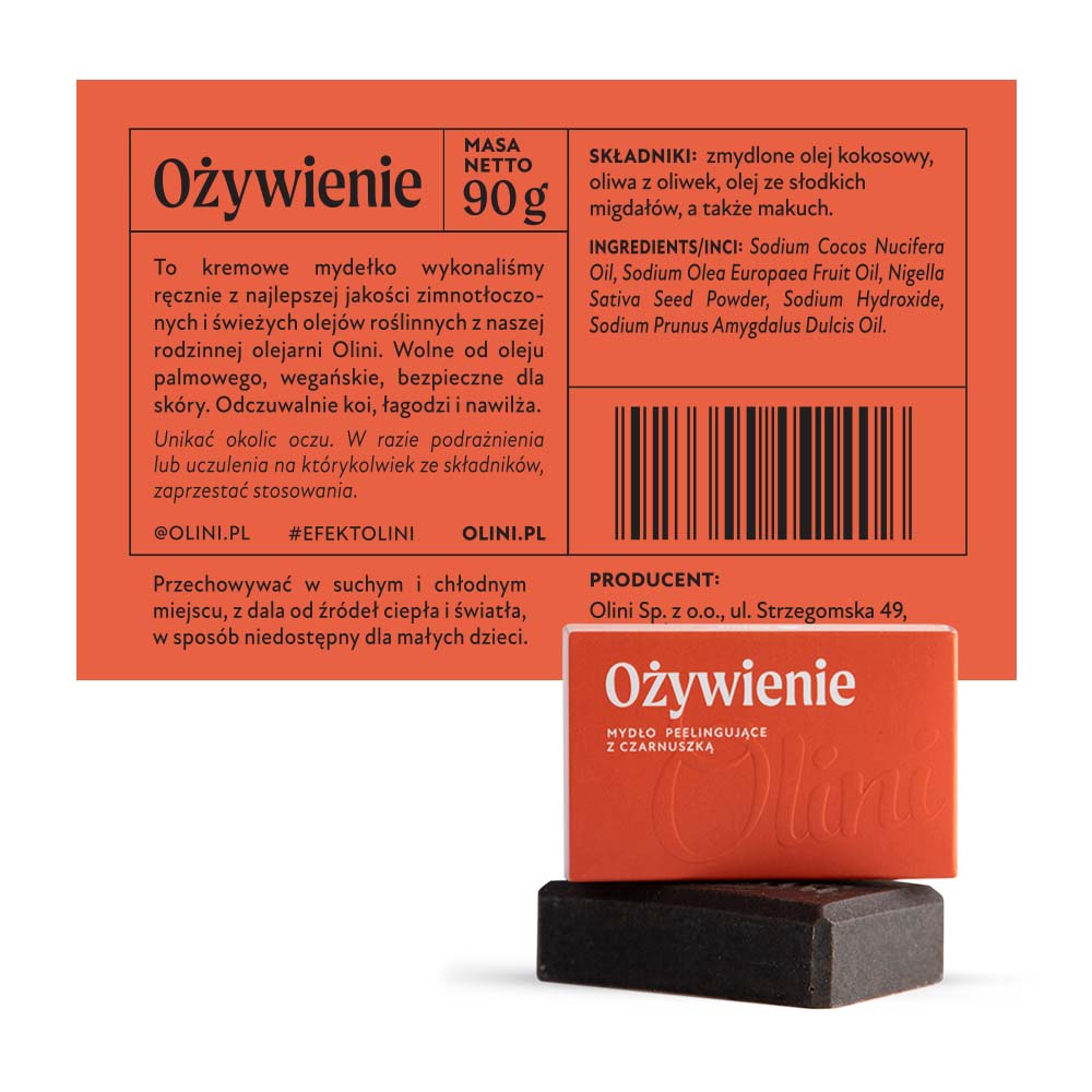 Ożywienie – mydło peelingujące z czarnuszką