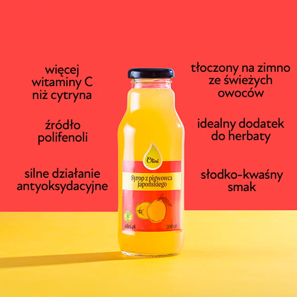 Syrop z pigwowca japońskiego Olini