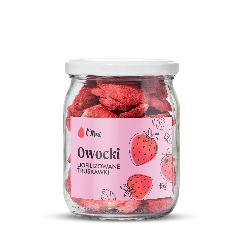 Owocki Truskawki liofilizowane Olini