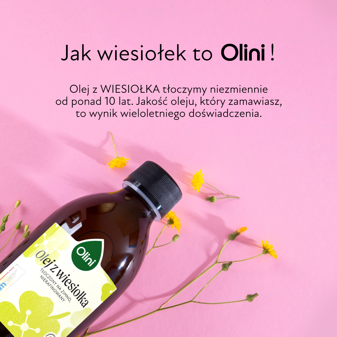 Olej z wiesiołka Olini tłoczony na zimno