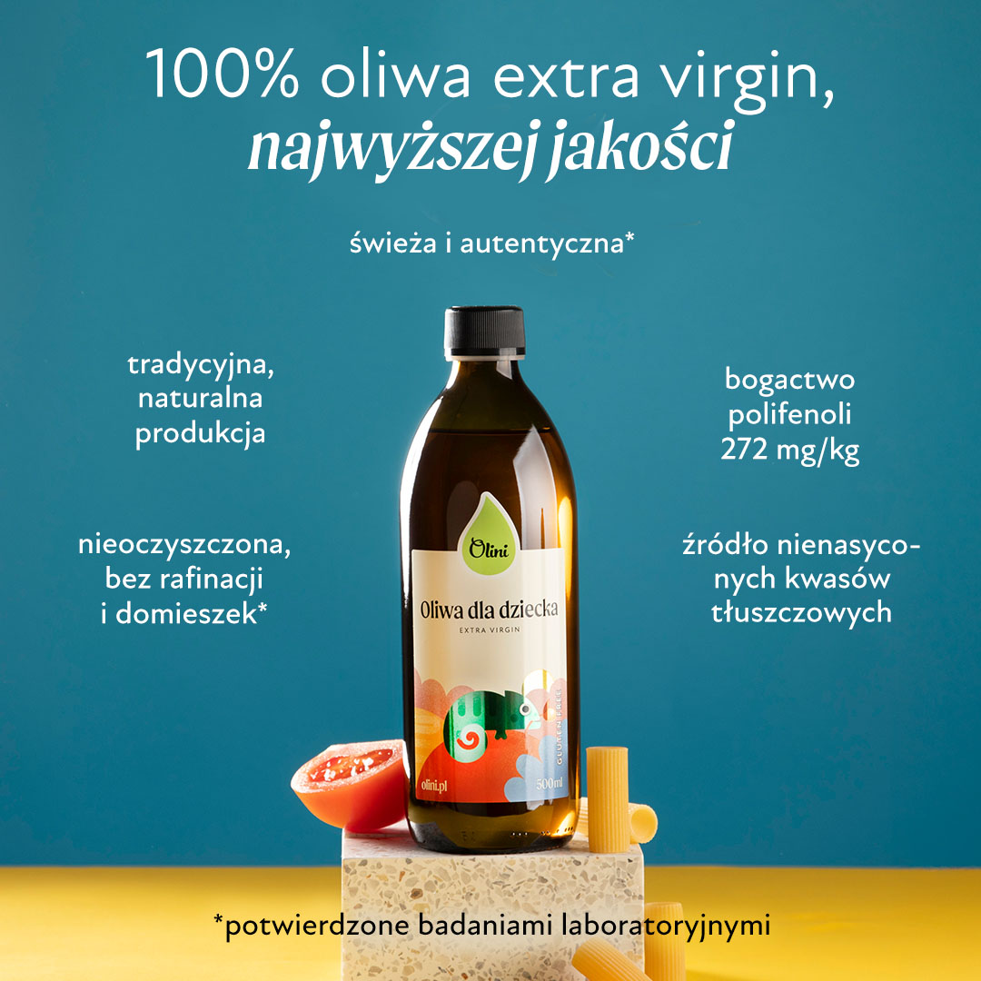 Oliwa z oliwek dla dzieci Olini