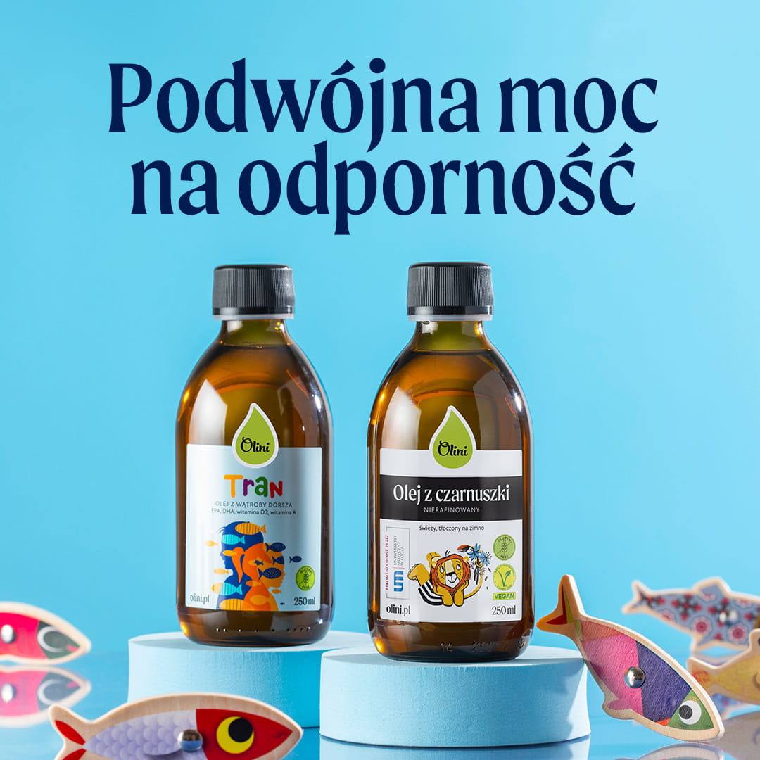 Tran z olejem z czarnuszki dla dzieci