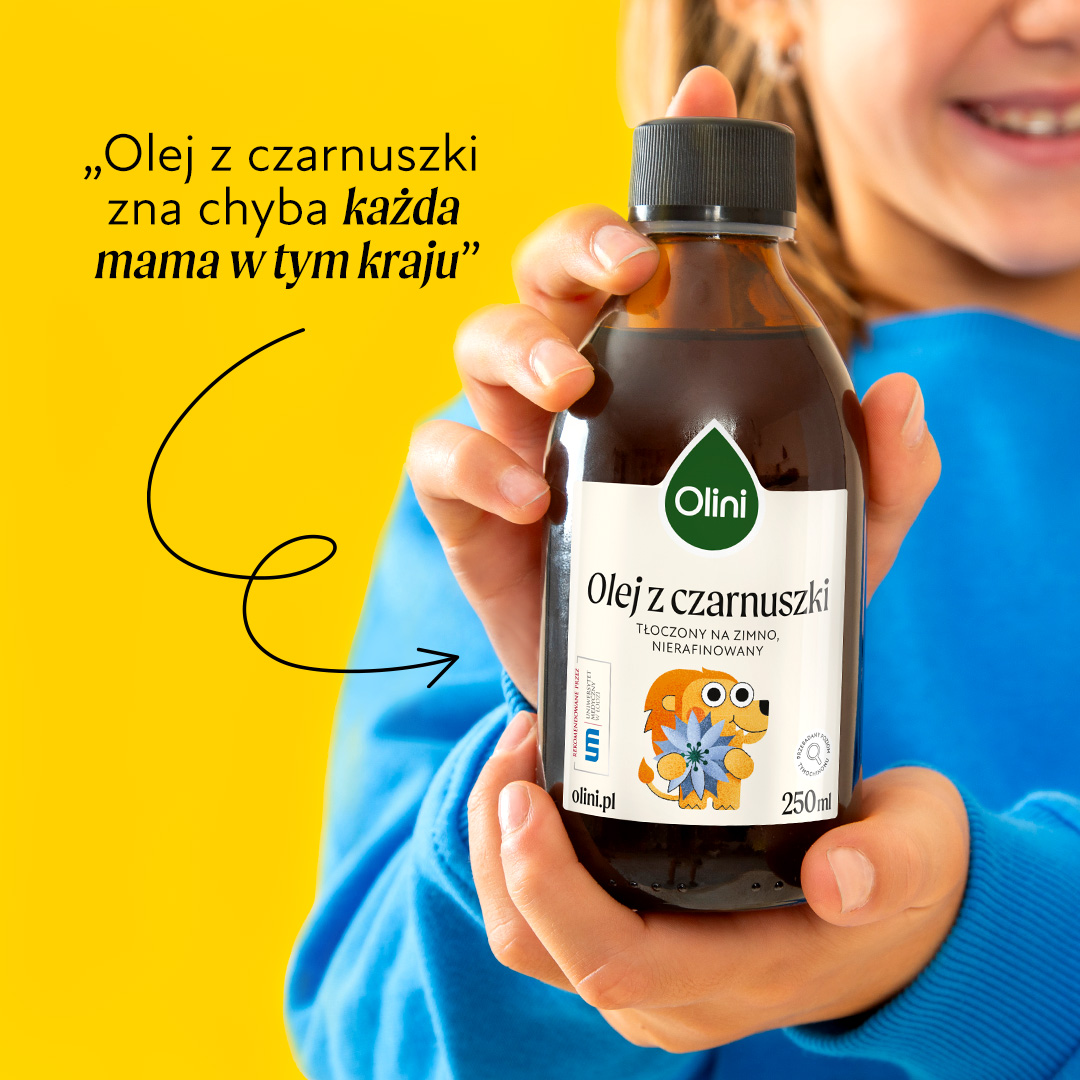 Olej z czarnuszki dla dzieci Olini