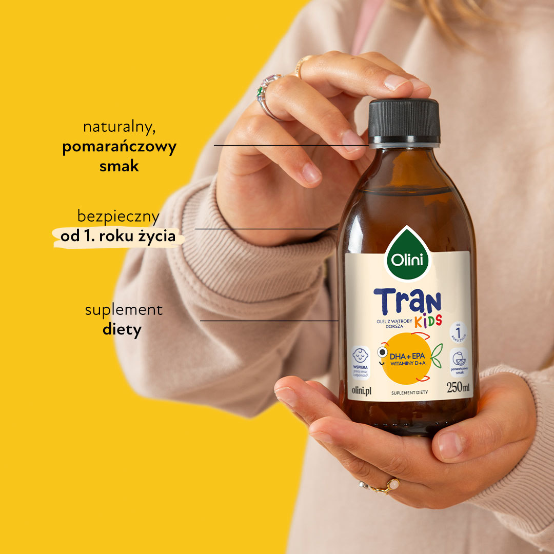 Tran o smaku pomarańczowym Olini