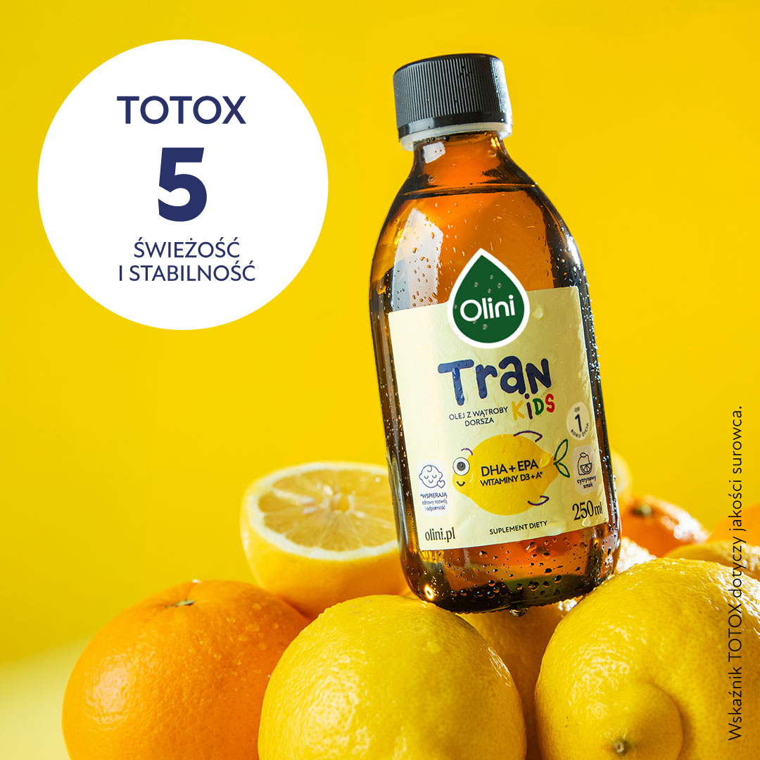 Tran o smaku cytrynowym Olini