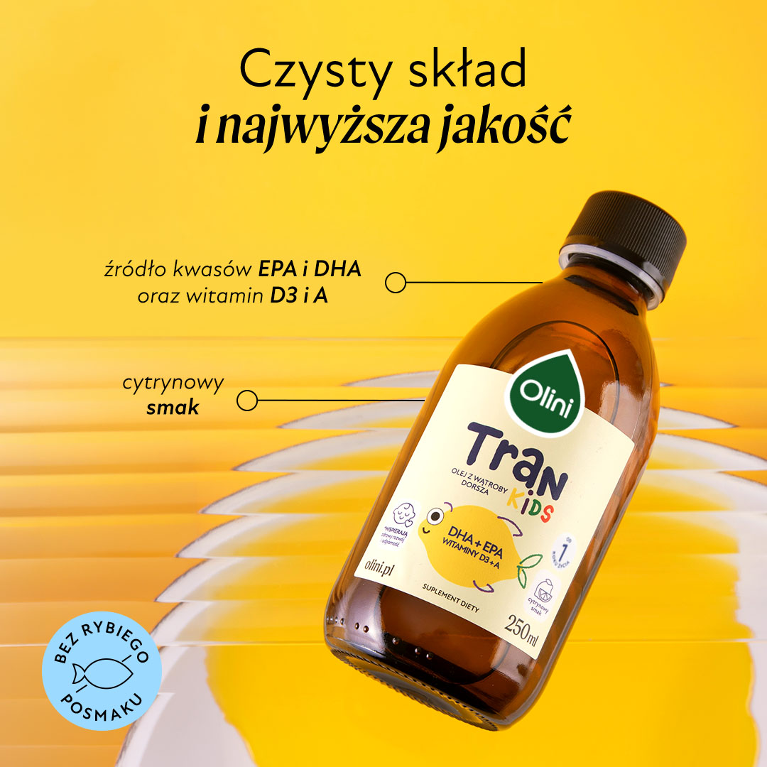 Tran o smaku cytrynowym Olini