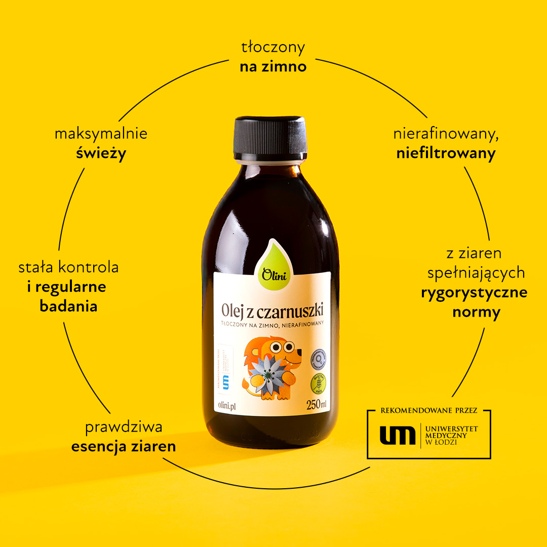 Tran z olejem z czarnuszki dla dzieci