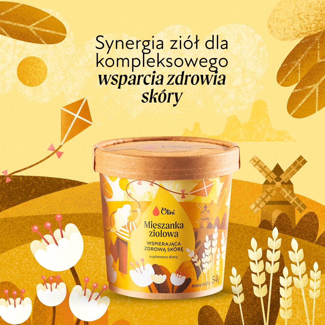 Mieszanka ziołowa wspierająca zdrową skórę Olini