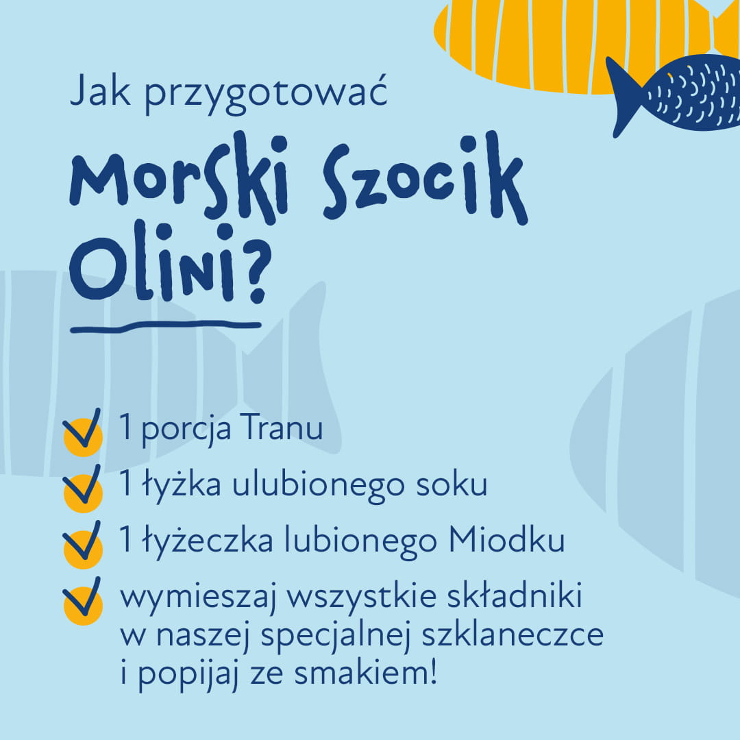 Tran dla dzieci z syropem owocowym