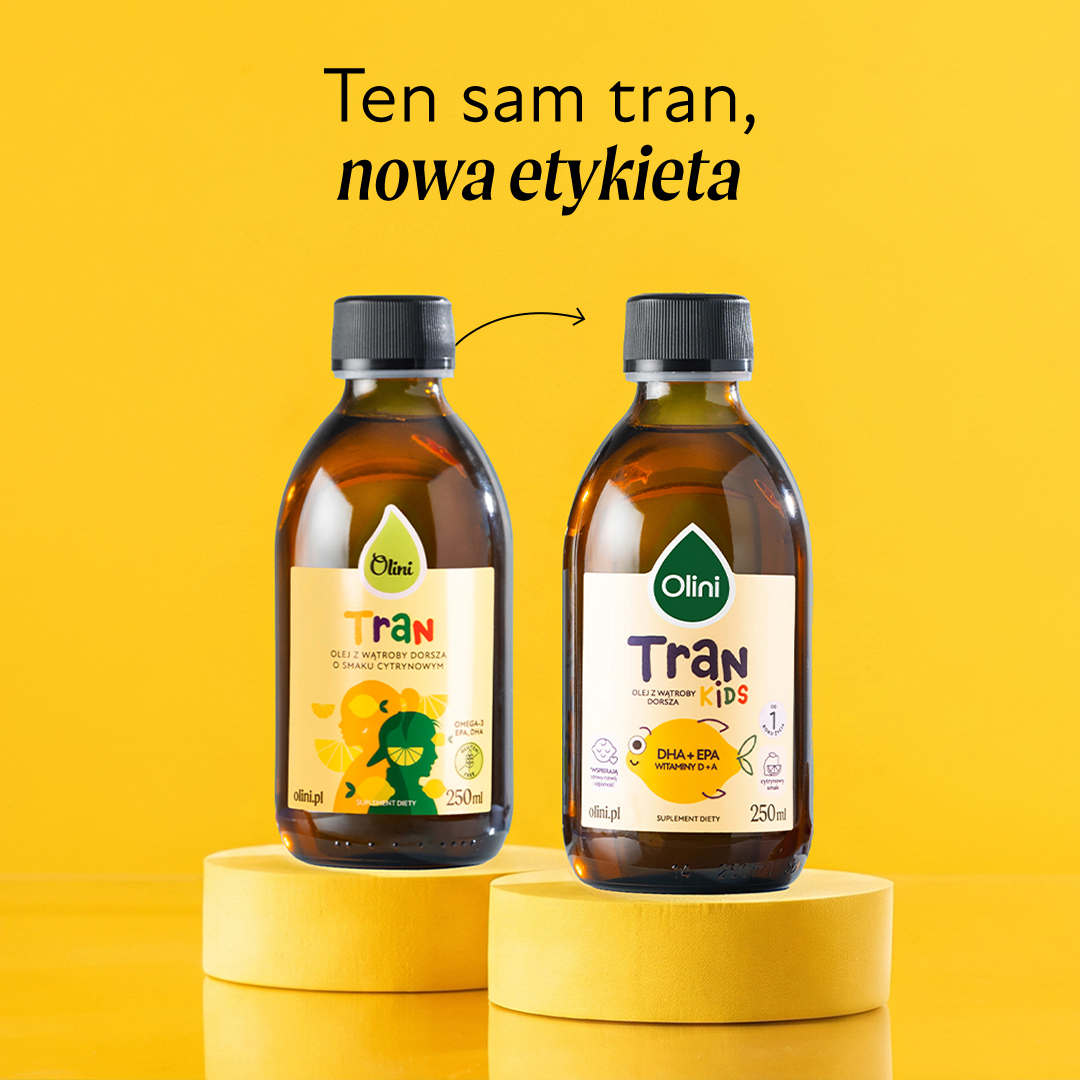 Tran o smaku cytrynowym Olini