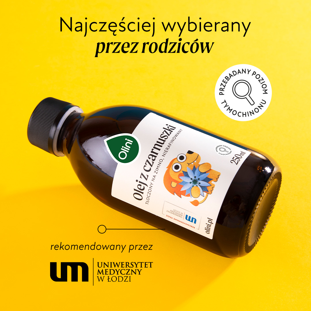 Olej z czarnuszki dla dzieci Olini