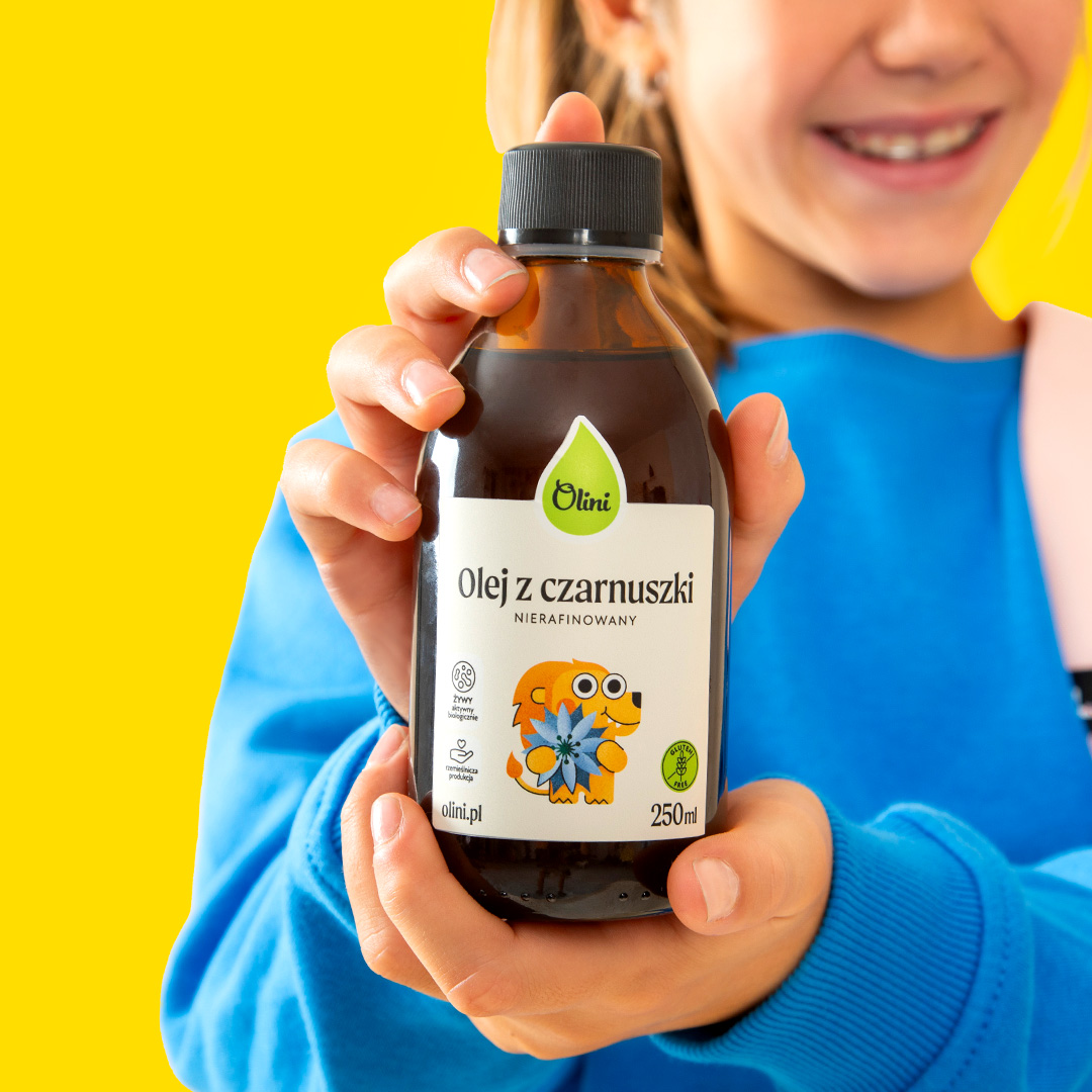 Tran z olejem z czarnuszki dla dzieci