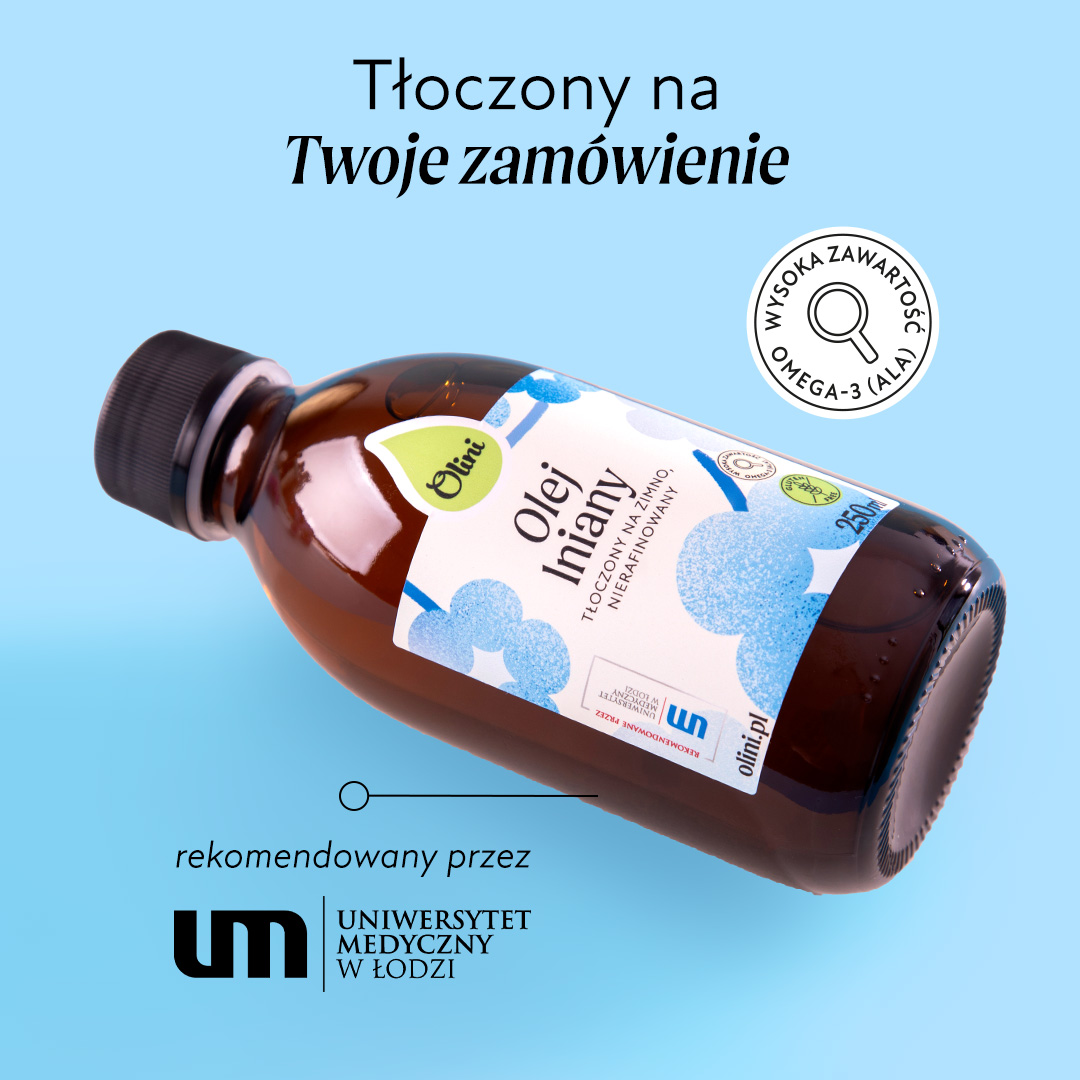 Olej lniany Olini tłoczony na zimno