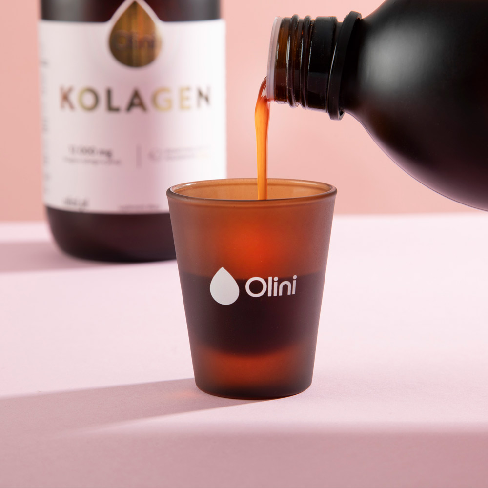 Szklaneczka do picia kolagenu